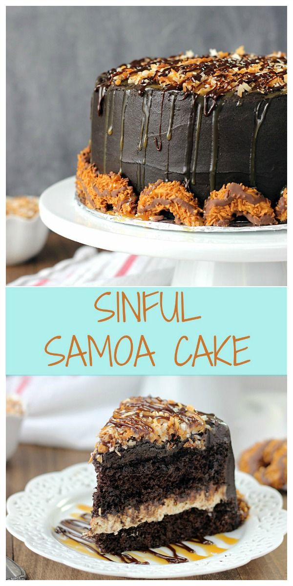 Sinful Samoa Cake