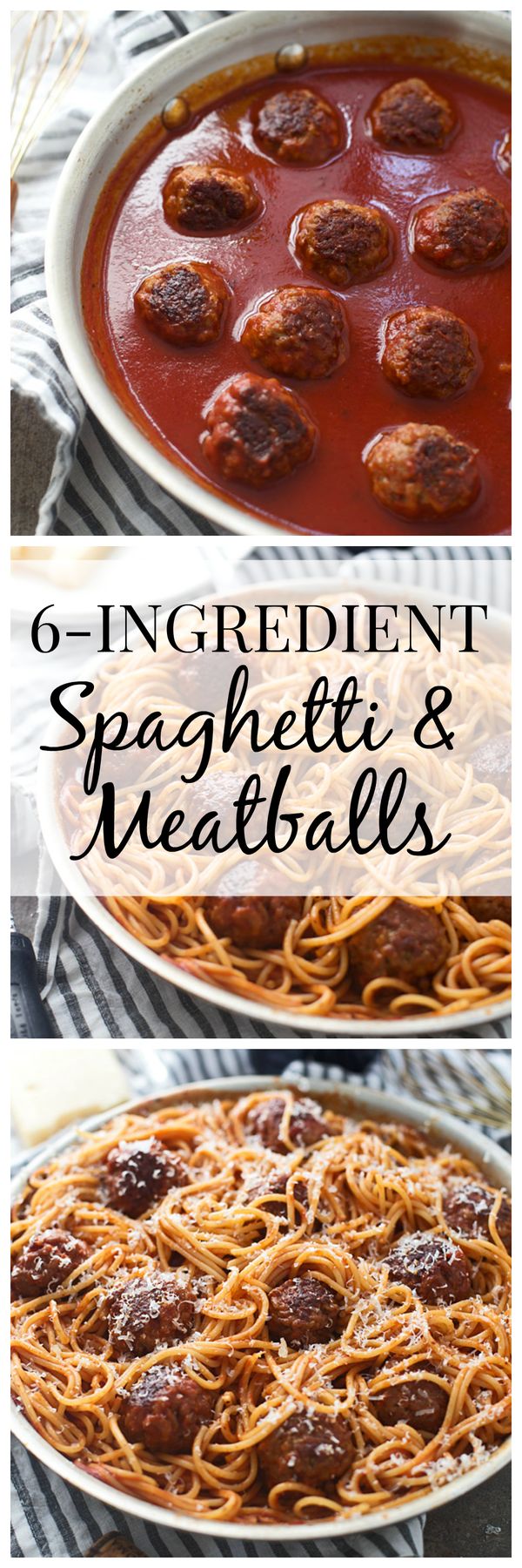 Six Ingredient Spaghetti and Meatballs