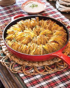 Skillet Hasselback Potatoes