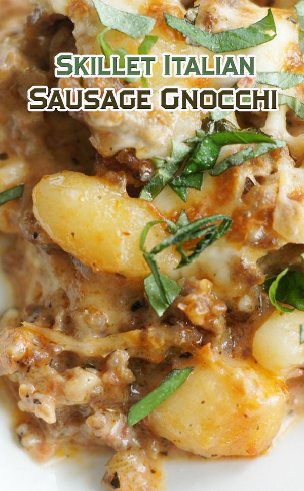 Skillet Italian Sausage Gnocchi