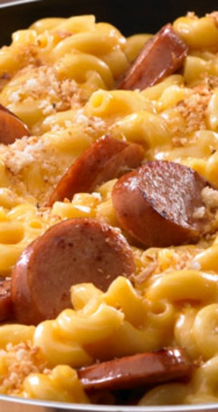 Skillet Mac & Cheese & Kielbasa