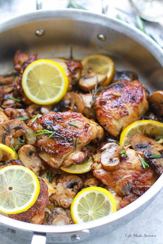 Skillet Rosemary Lemon Chicken