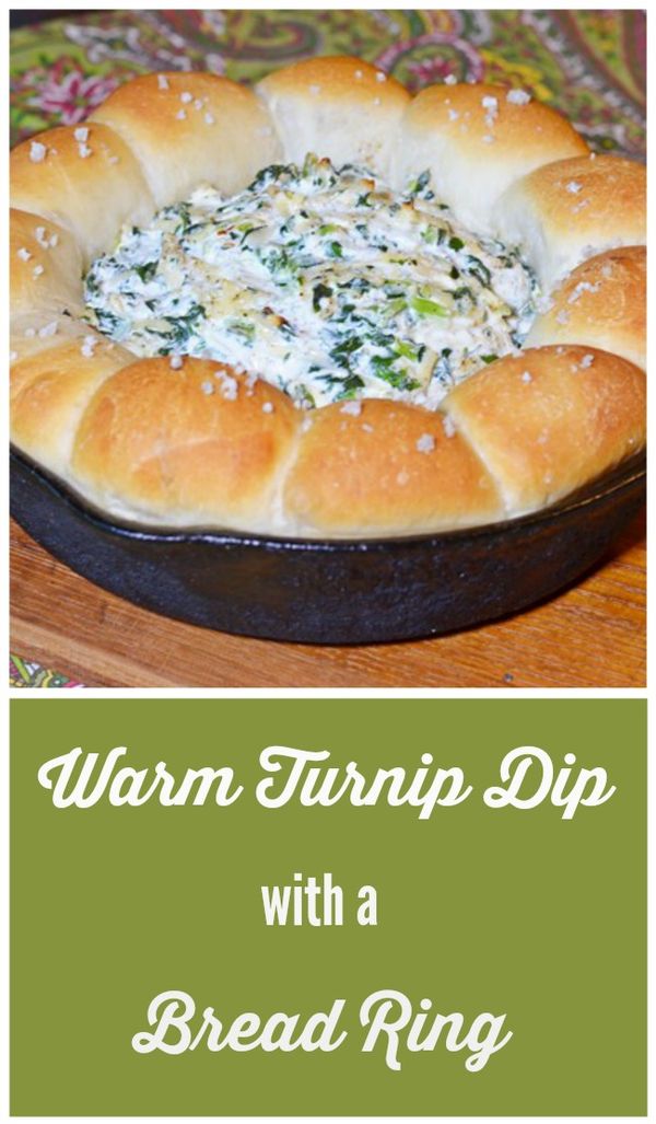 Skillet Turnip Dip with Bread Ring