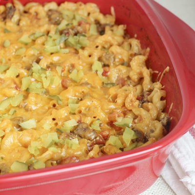 Skinny Cheeseburger Casserole