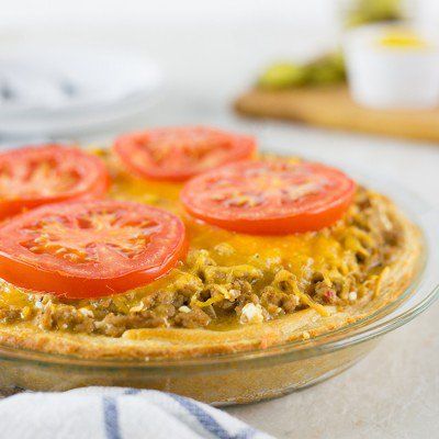 Skinny Cheeseburger Pie