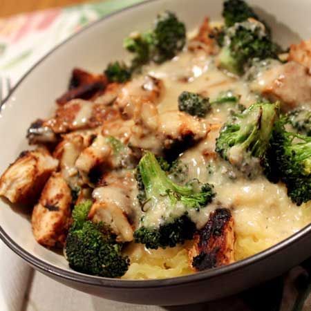 Skinny Chicken & Broccoli Alfredo