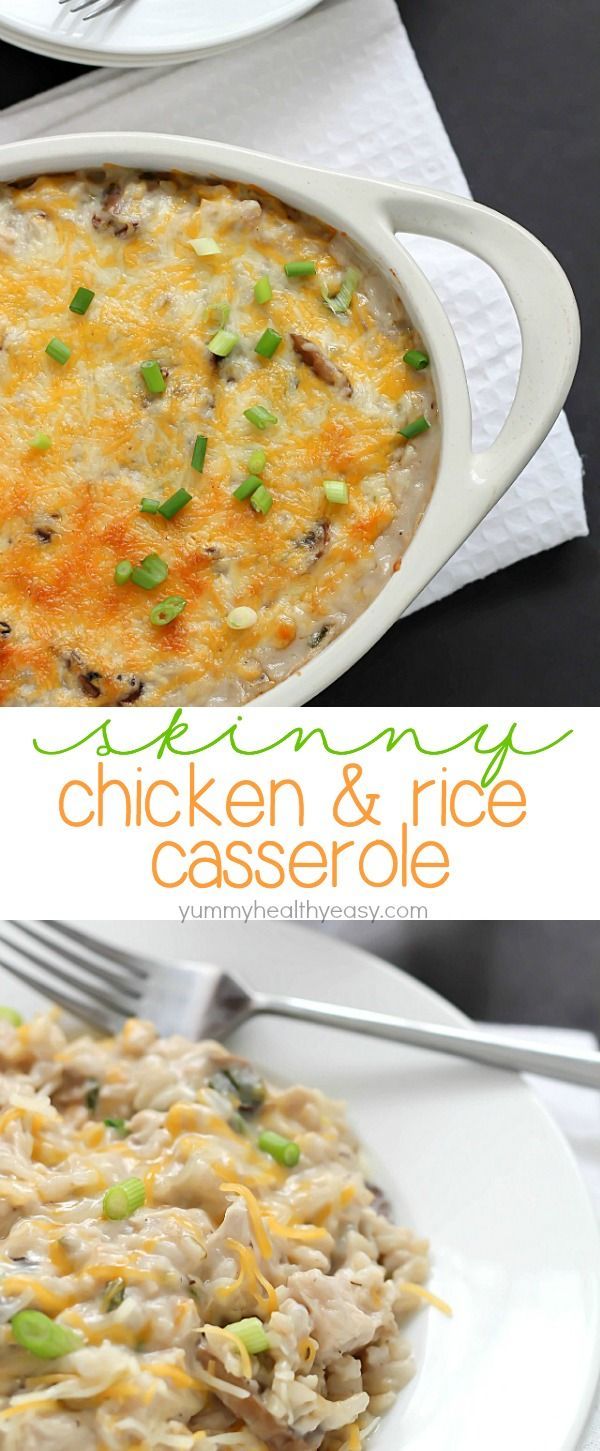 Skinny Chicken and Rice Casserole