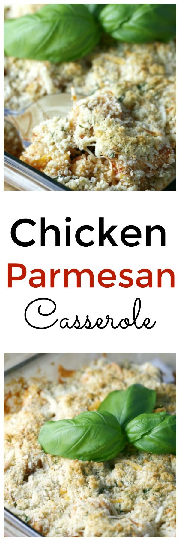 Skinny Chicken Parmesan Casserole