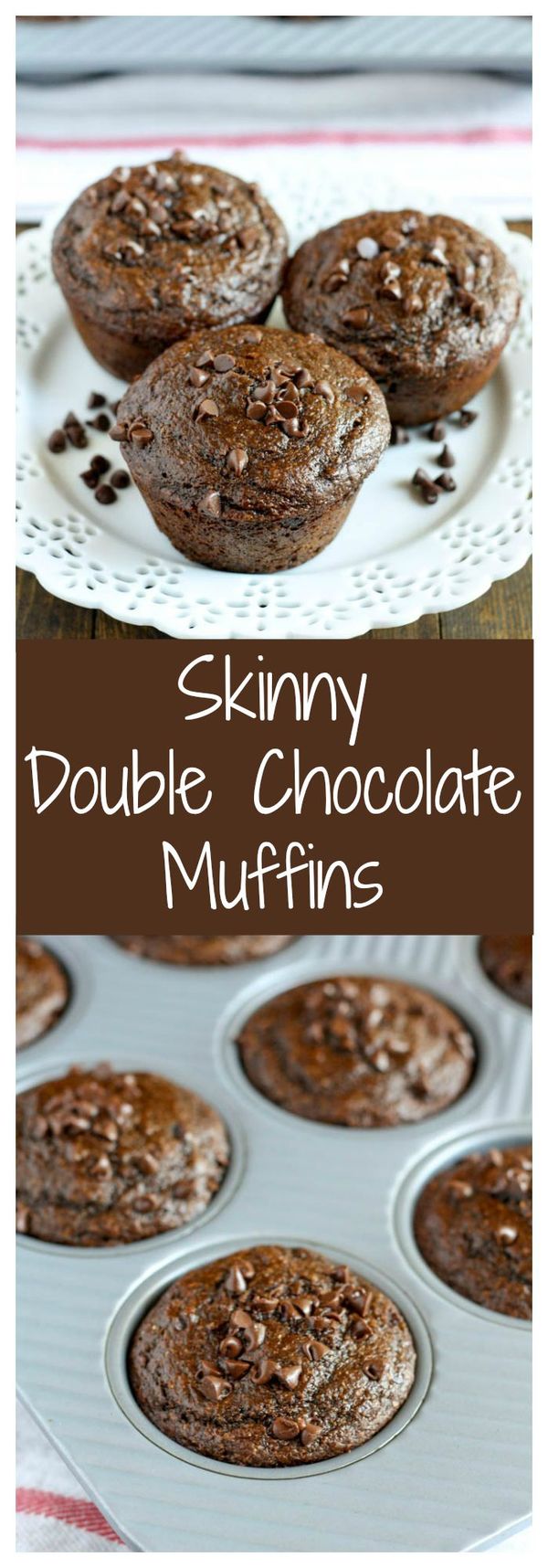 Skinny Double Chocolate Muffins