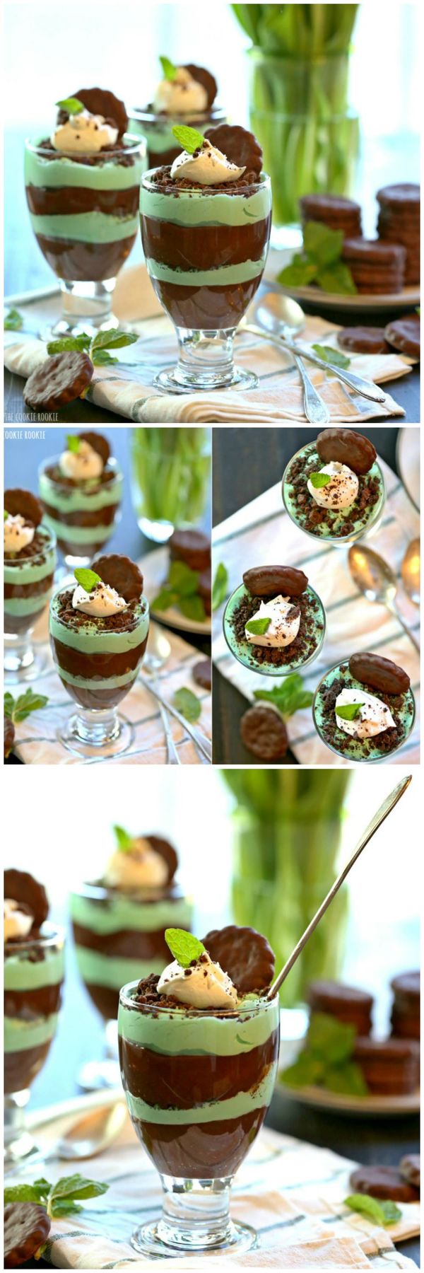 Skinny Mint Chocolate Parfaits