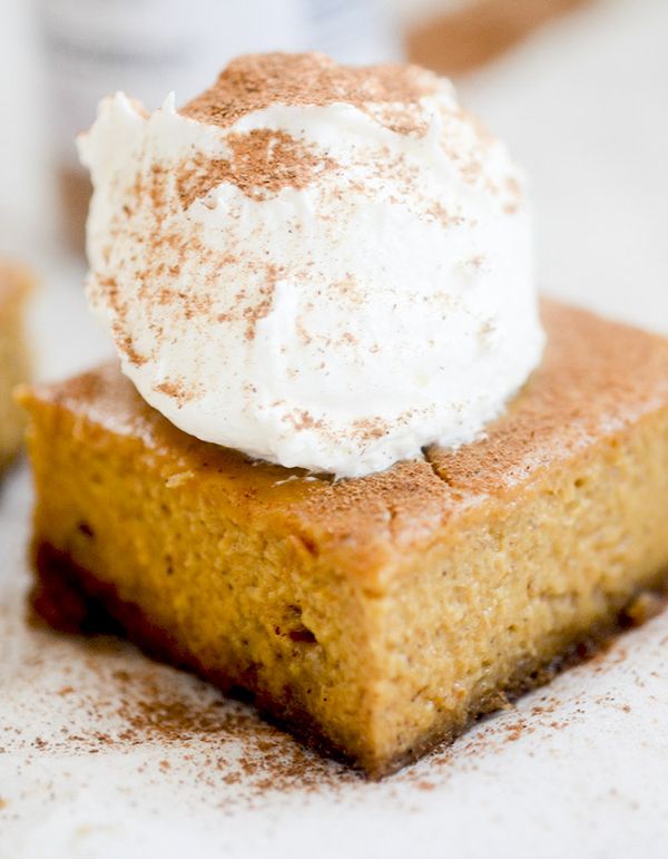 Skinny Pumpkin Pie Bars