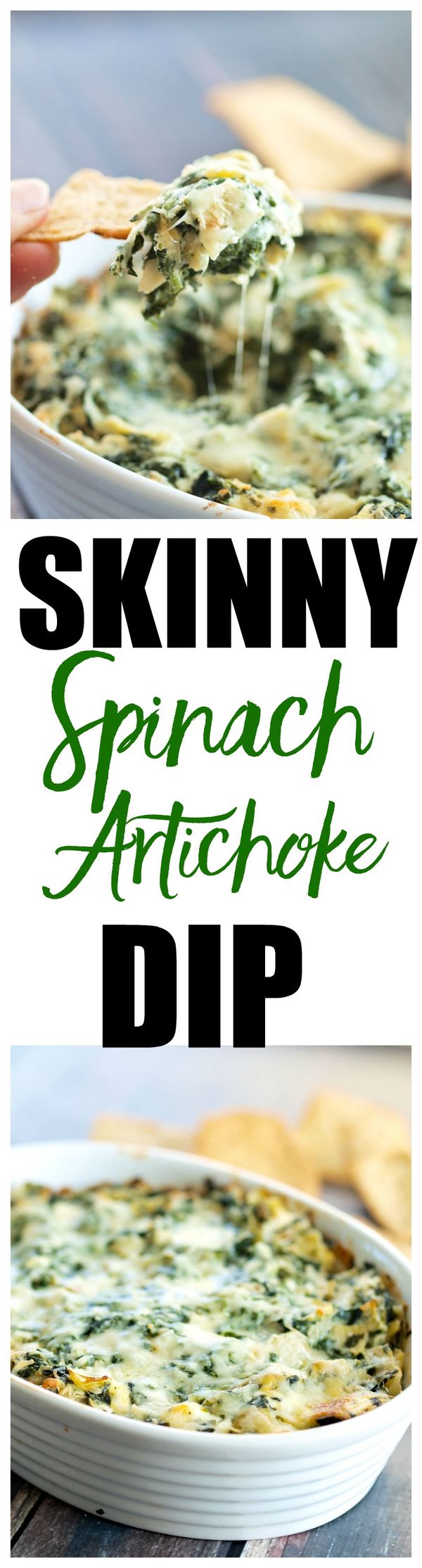 Skinny Spinach Artichoke Dip