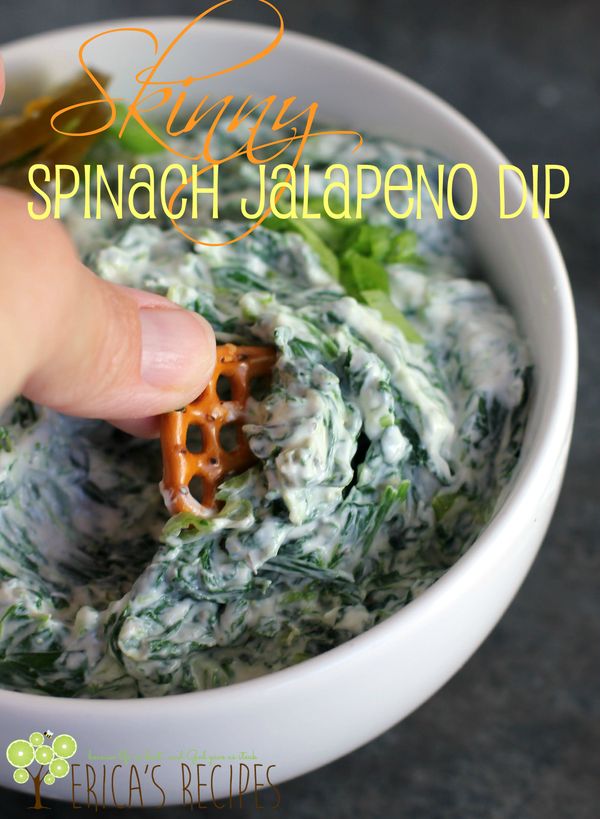 Skinny Spinach Jalapeno Dip