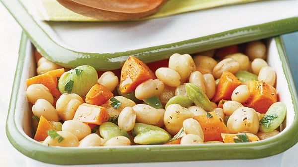 Skinny Tangy Triple Bean Salad