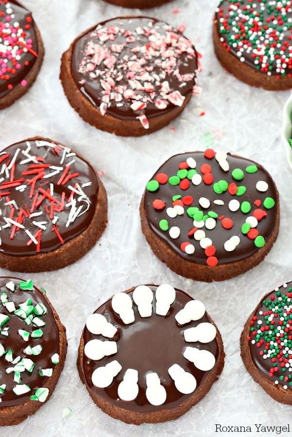 Slice and bake chocolate cookies