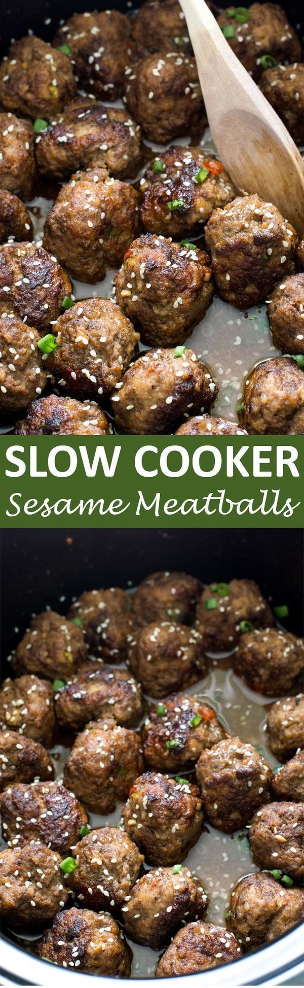 Slow Cooker Asian Sesame Meatballs