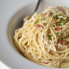 Slow Cooker Bacon Ranch Chicken and Pasta