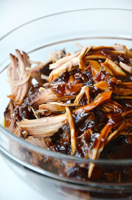 Slow Cooker Balsamic Honey Pulled Pork