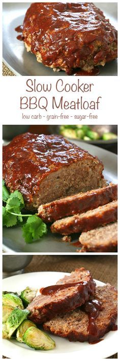 Slow Cooker Barbecue Meatloaf