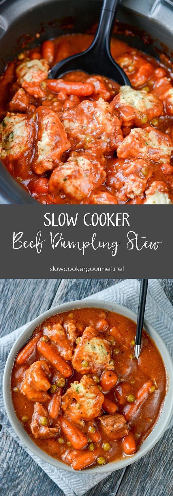 Slow Cooker Beef and Herbed Dumpling Stew