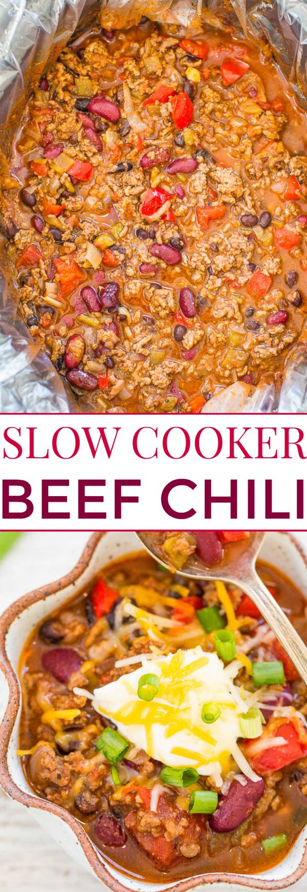 Slow Cooker Beef Chili