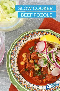 Slow Cooker Beef Pozole