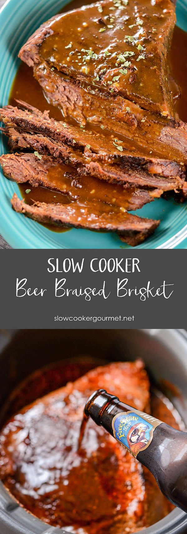 Slow Cooker Beer Glazed Brisket