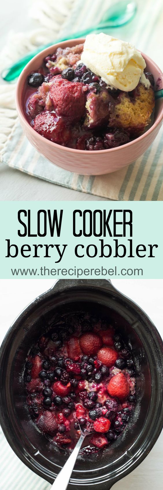 Slow Cooker Berry Cobbler