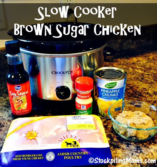 Slow Cooker Brown Sugar Chicken