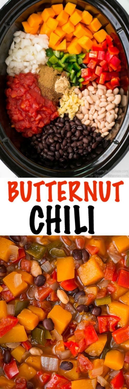 Slow Cooker Butternut Squash Chili