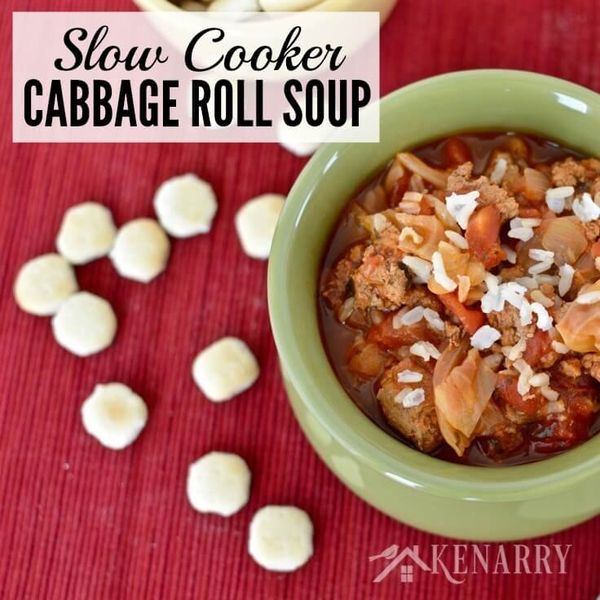 Slow Cooker Cabbage Roll Soup