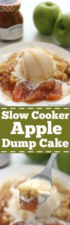 Slow Cooker Caramel Apple Dump Cake