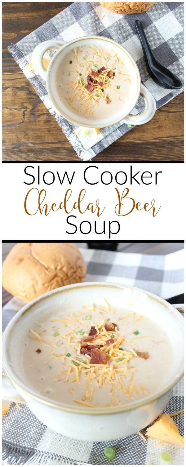 Slow Cooker Cheddar Beer Soup