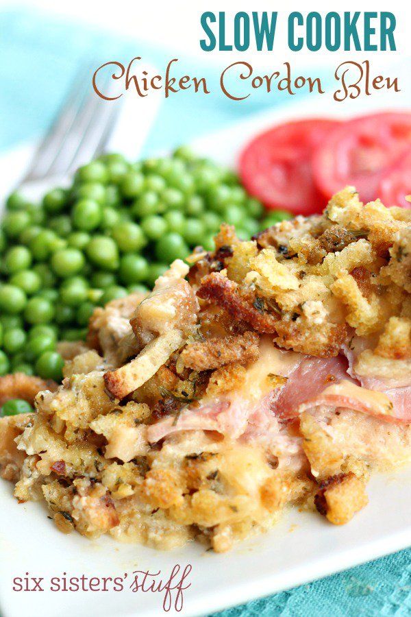 Slow Cooker Chicken Cordon Bleu