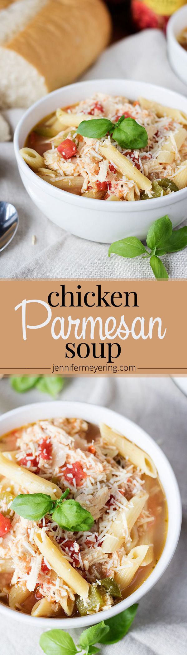 Slow Cooker Chicken Parmesan Soup