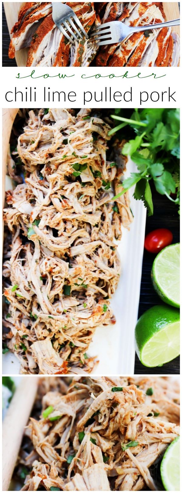 Slow Cooker Chili Lime Pulled Pork