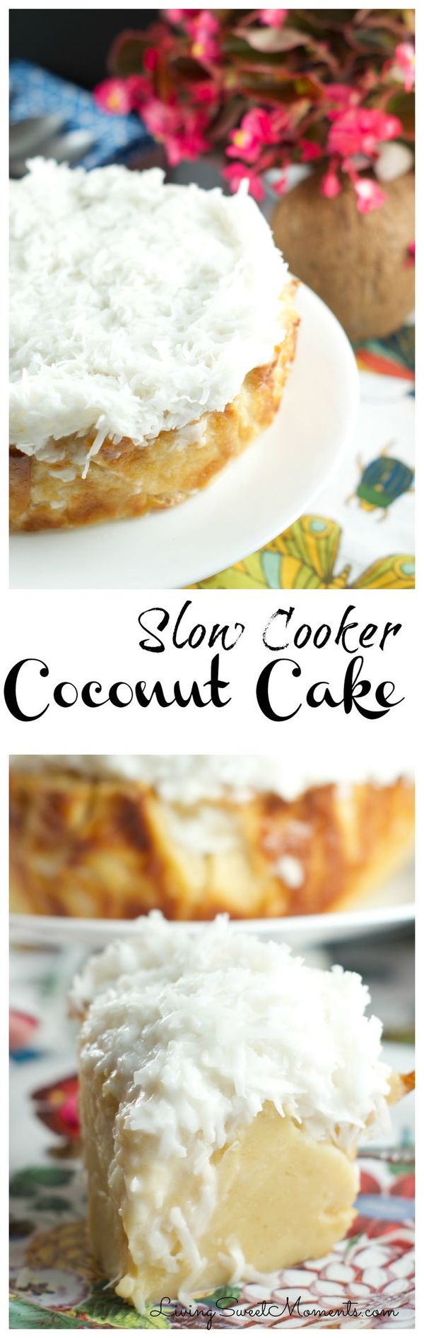 Slow Cooker Coconut Cake