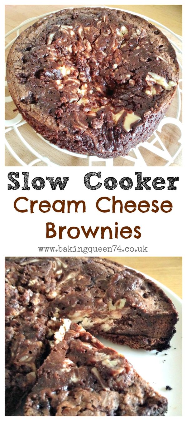 Slow Cooker Cream Cheese Brownies