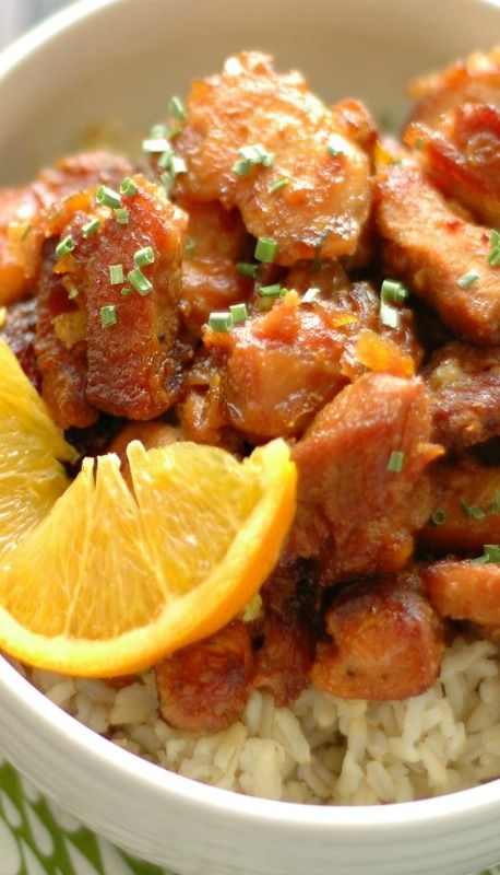 Slow Cooker Crispy Orange Chicken