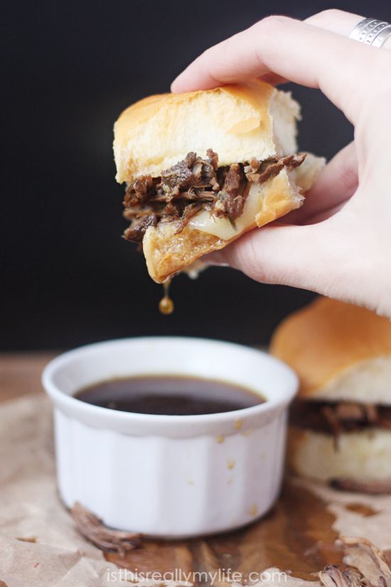 Slow Cooker French Dip Sliders