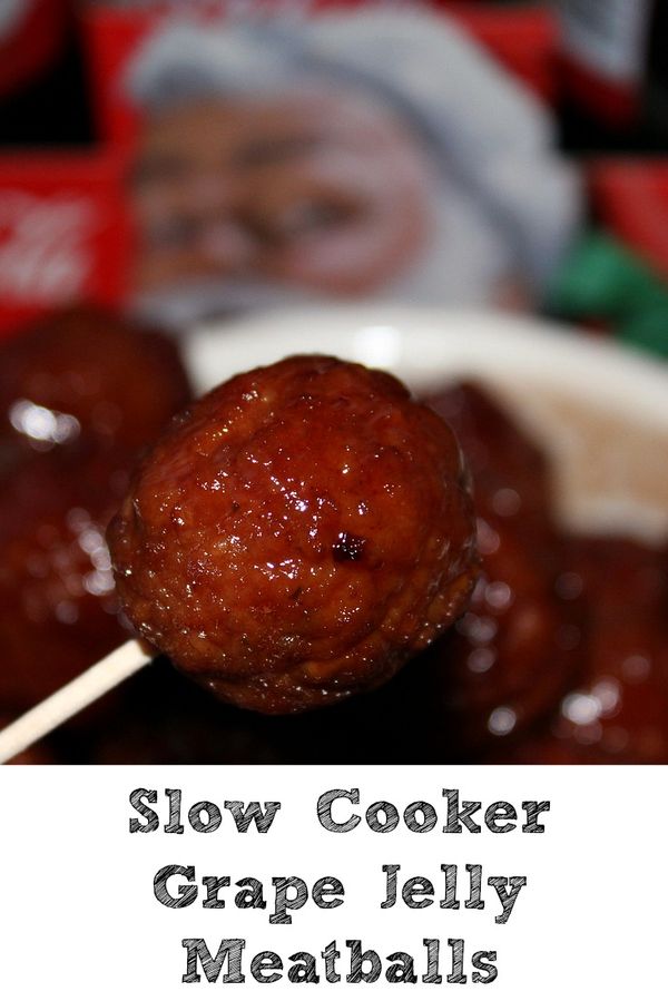 Slow Cooker Grape Jelly Meatballs