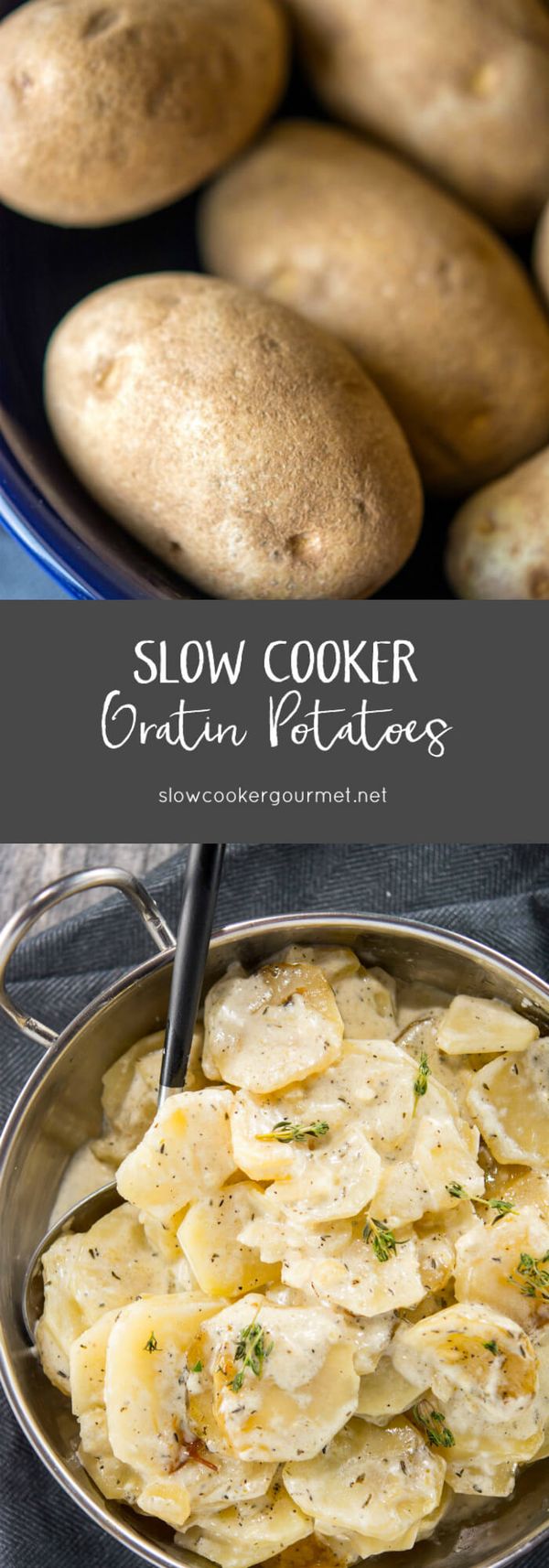 Slow Cooker Gratin Potatoes