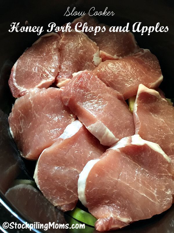 Slow Cooker Honey Pork Chops and Apples