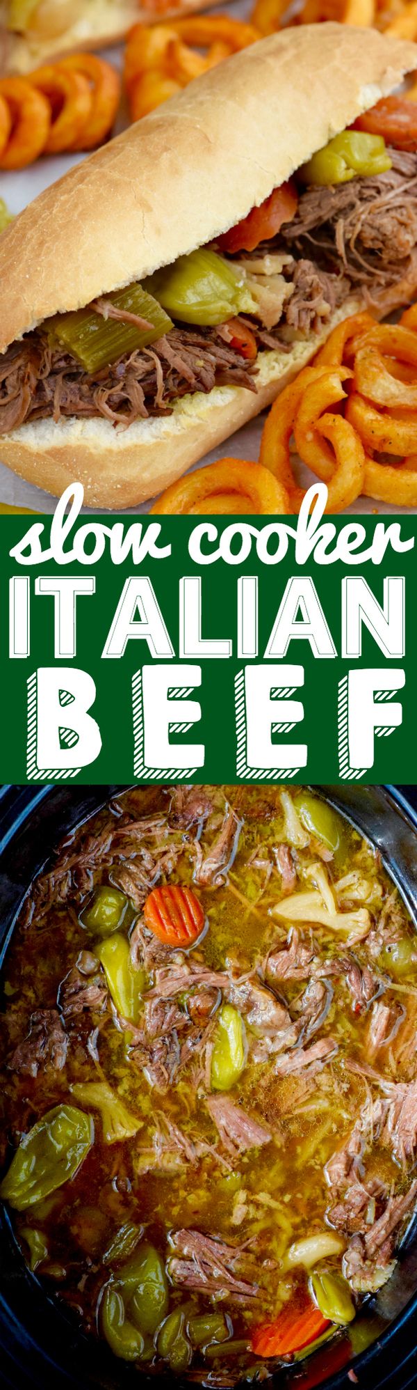 Slow Cooker Italian Beef Sandwiches