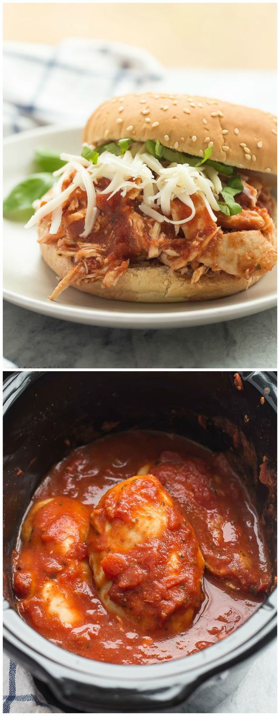 Slow Cooker Italian Chicken Sandwiches and GIVEAWAY