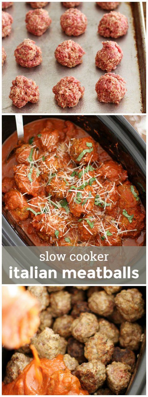 Slow Cooker Italian Meatballs