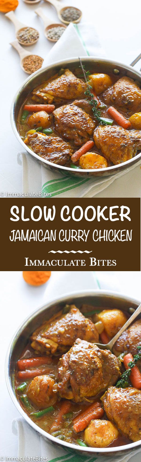 Slow Cooker Jamaican Curry Chicken