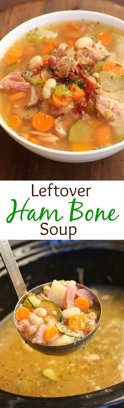 Slow Cooker Leftover Ham Bone Soup