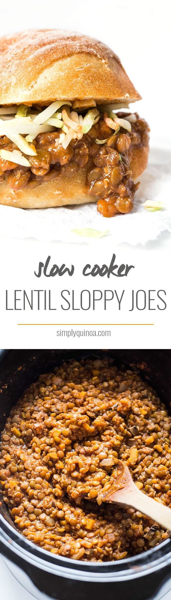 Slow Cooker Lentil Sloppy Joes