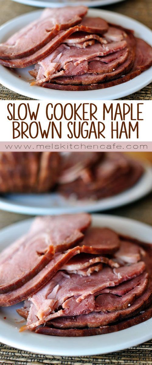 Slow Cooker Maple Brown Sugar Ham